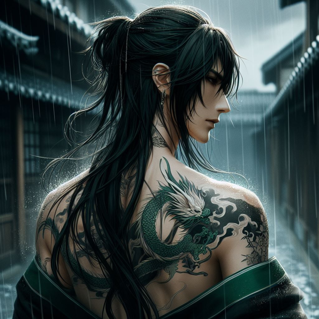 Tattoo shop , Green Dragon