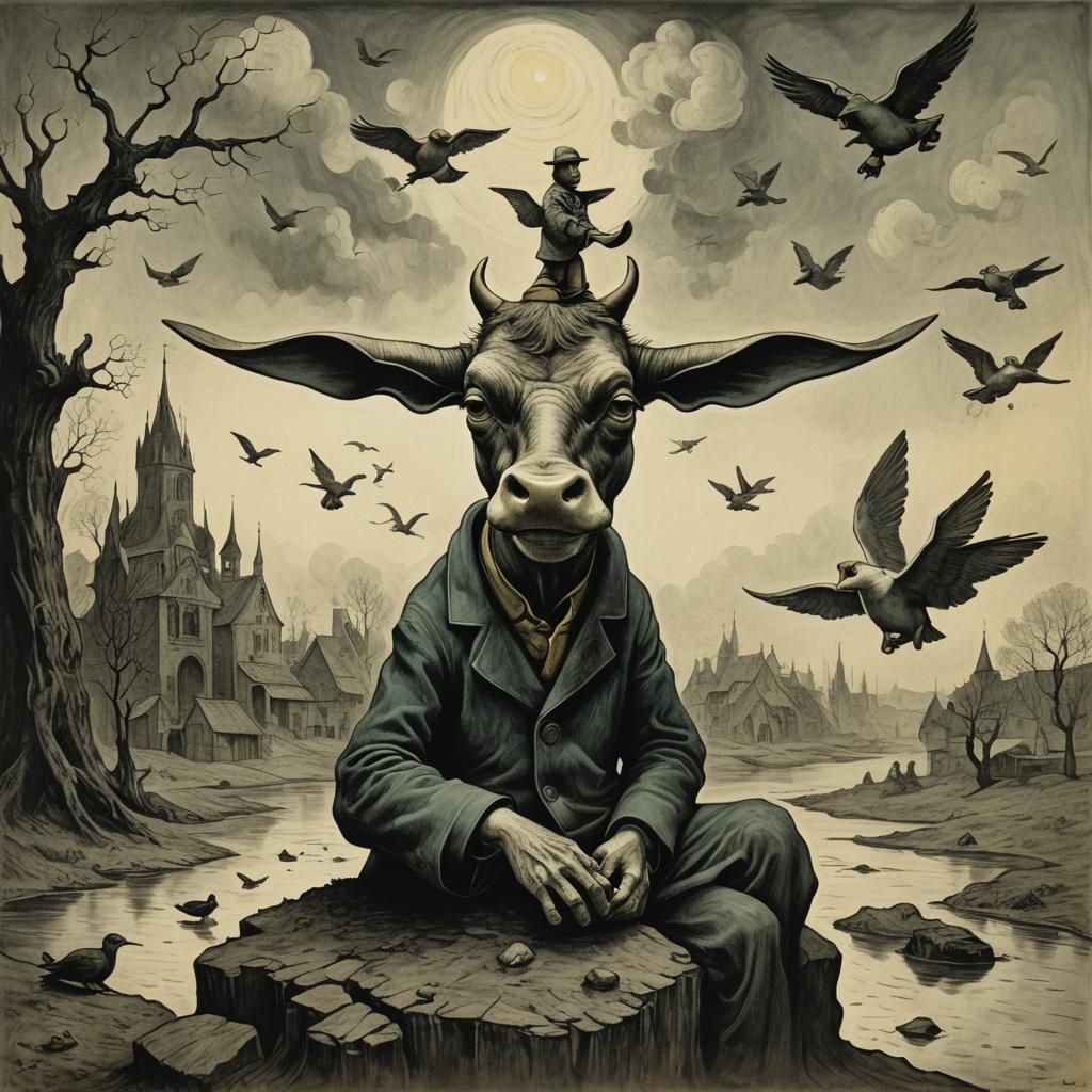 flying cow
celtinc knots
bizarre revolting homunculus wonder...