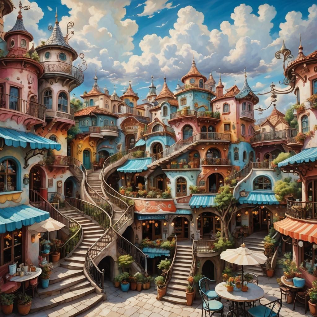 Enchanting Coffee Shops Floating in the Clouds