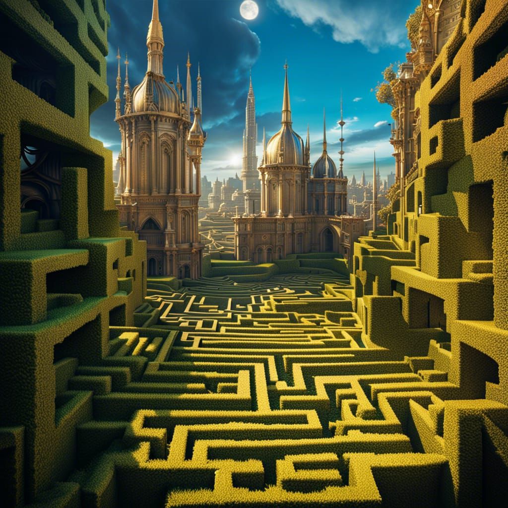 Maze challenge in the way   by @S Ibrahim