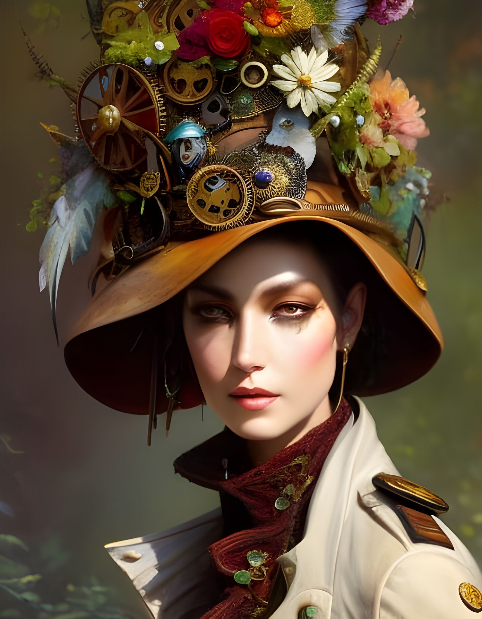 Spring Steampunk Hat /  Challenge selection