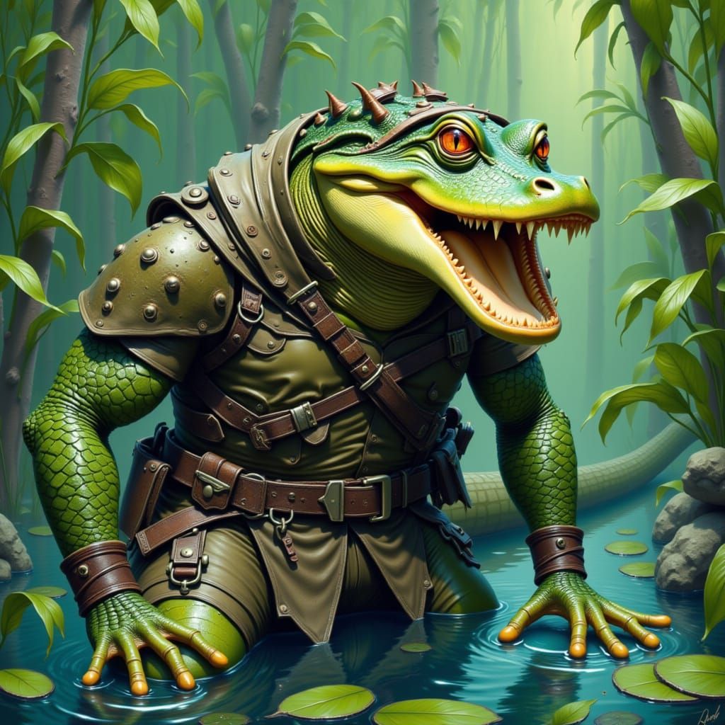 <lora:AnthroGator:1.0>Alligator