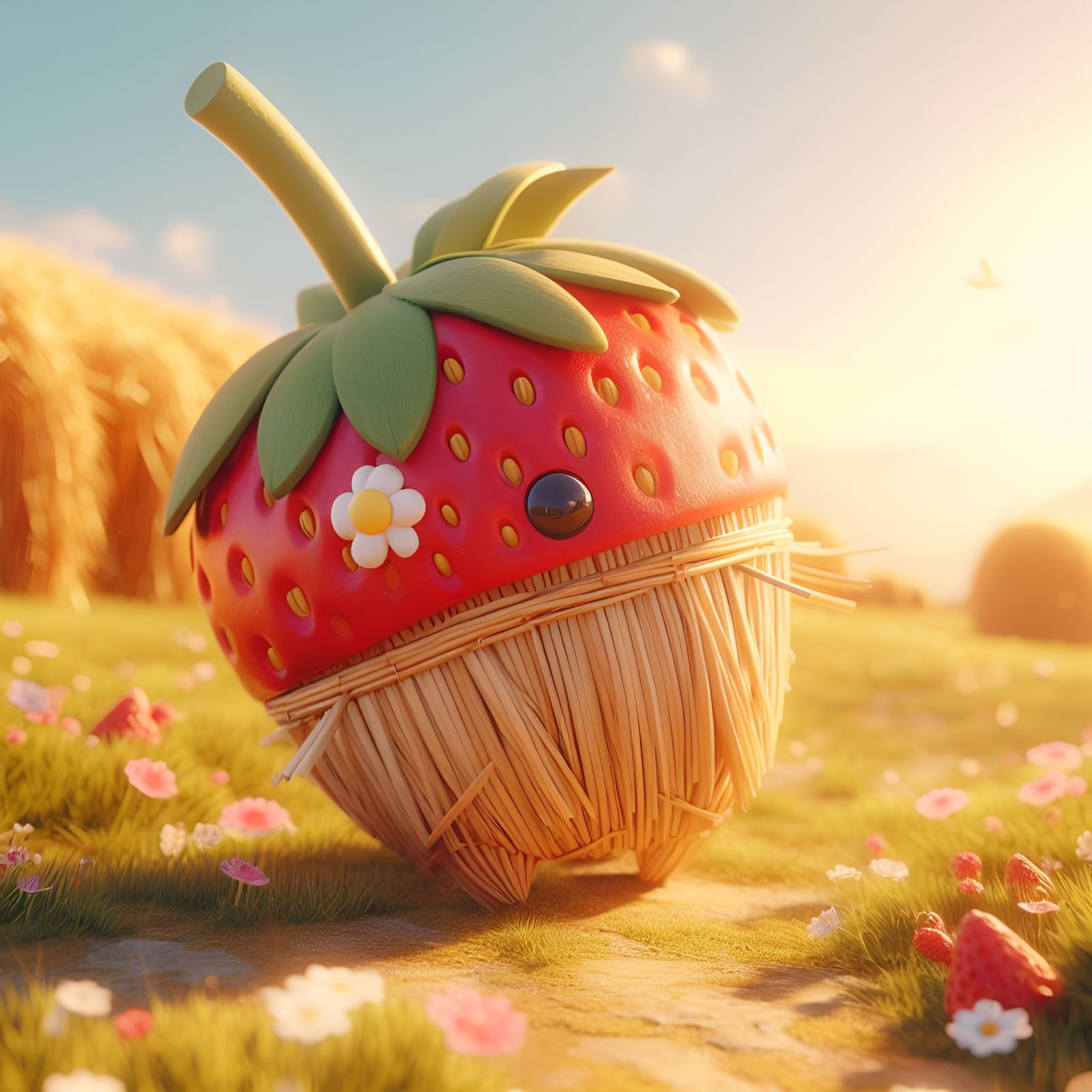 Just a strawberry, of course