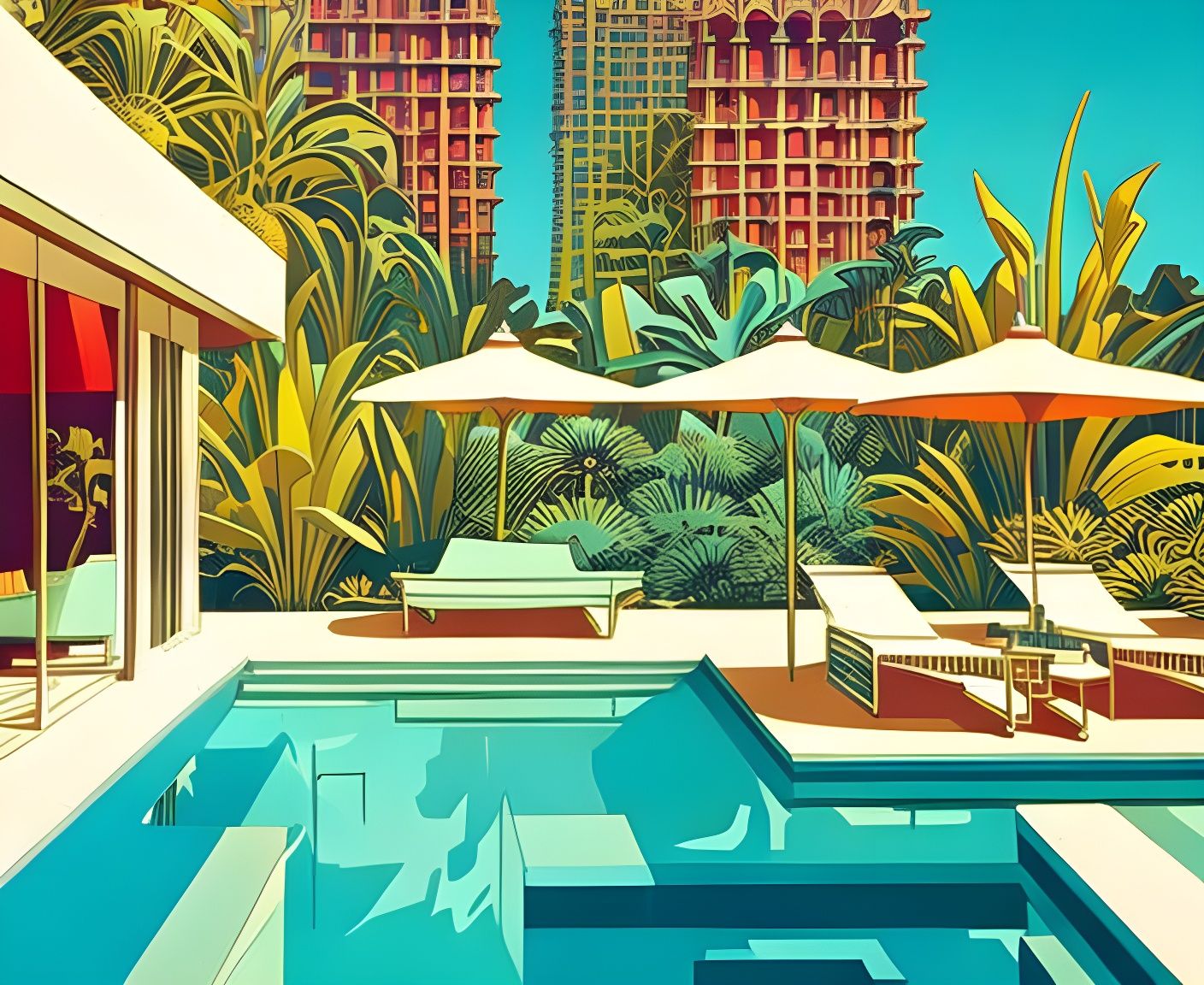 Mid century Modern Architecture AI Generated Artwork NightCafe Creator mid-century-modern-architecture-ai-generated-artwork-nightcafe-creator