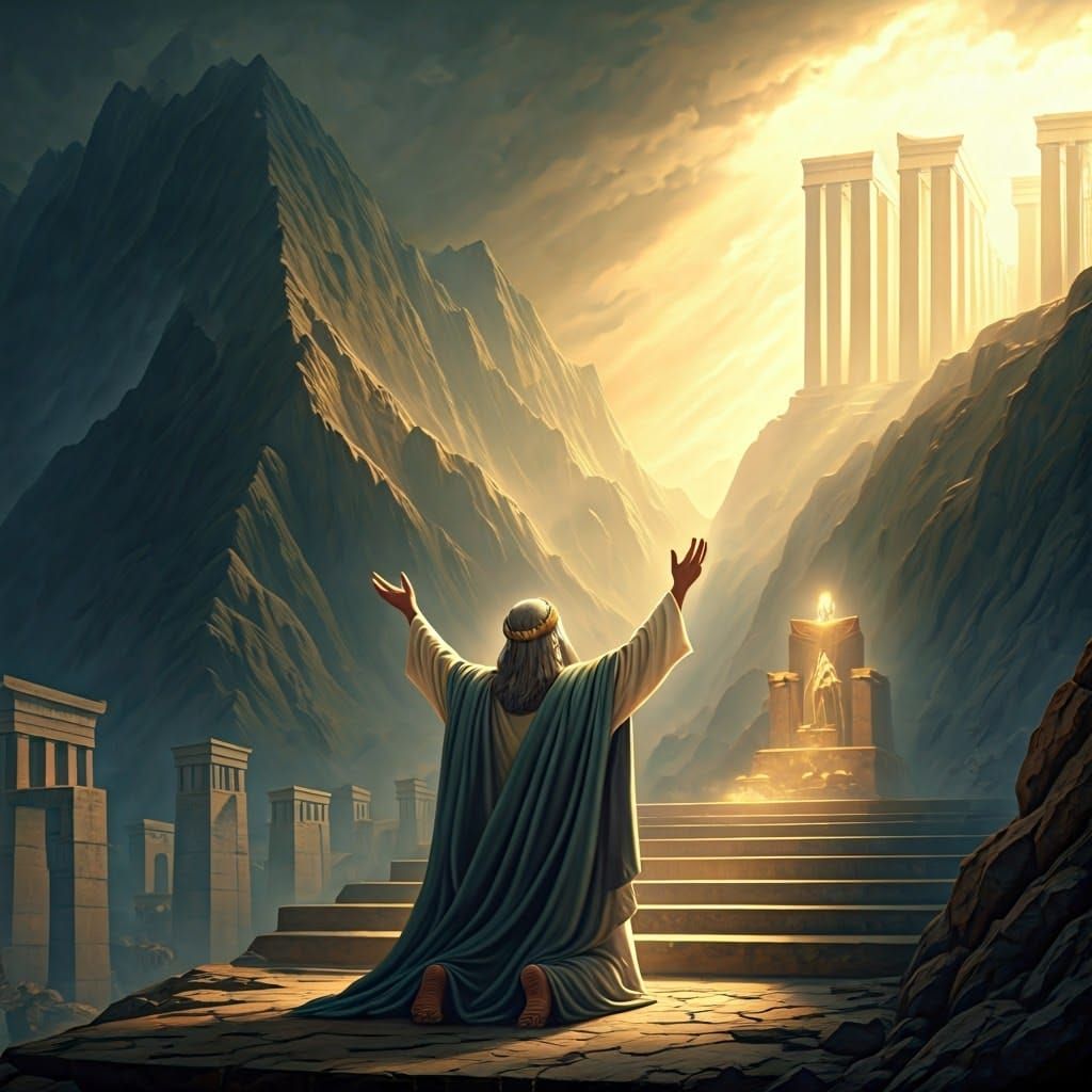 Solomon’s prayer upon the alter of God on high grounds, 2 chronicles 6:13  by @Champion