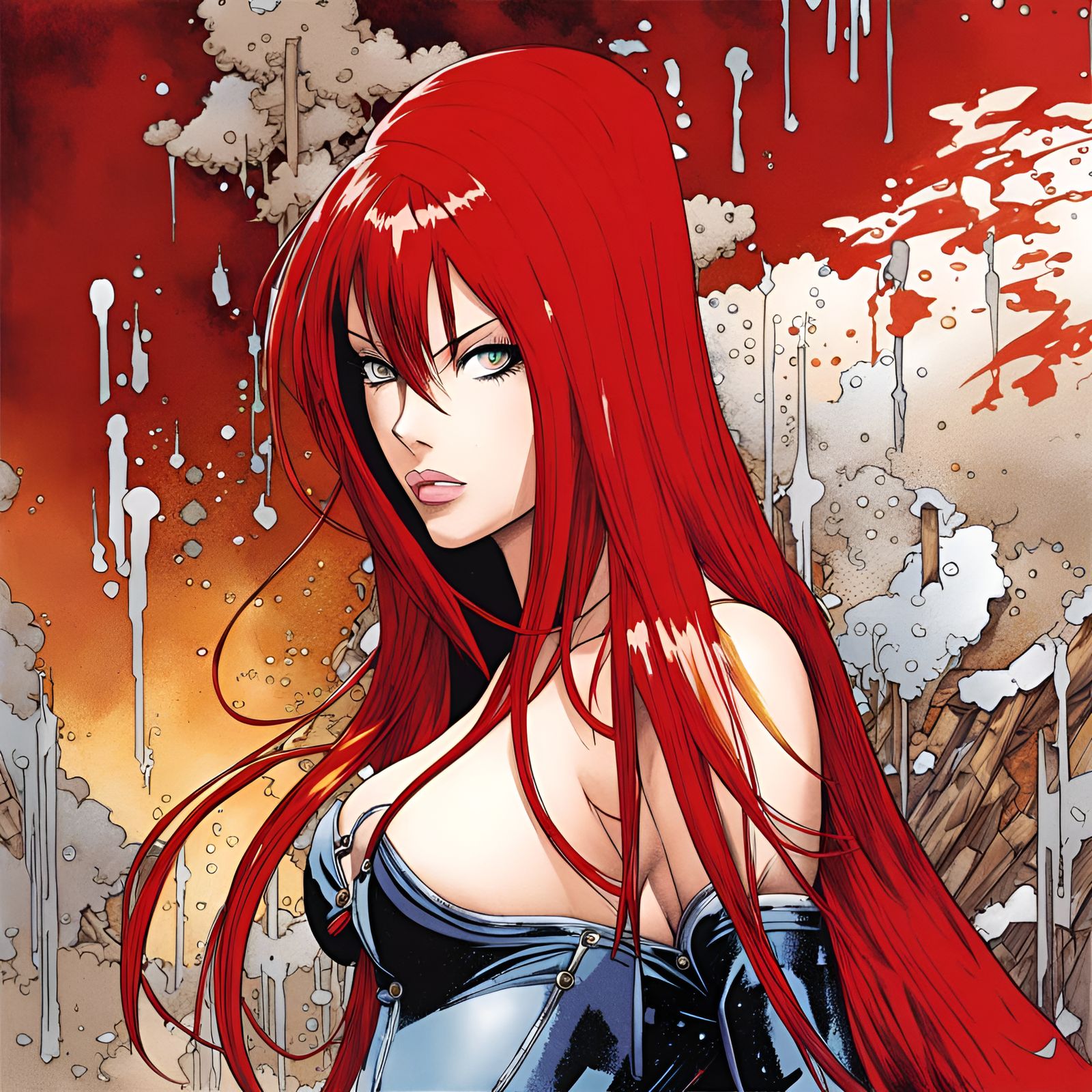 Erza Scarlet ( Open Prompt ) - AI Generated Artwork - NightCafe Creator