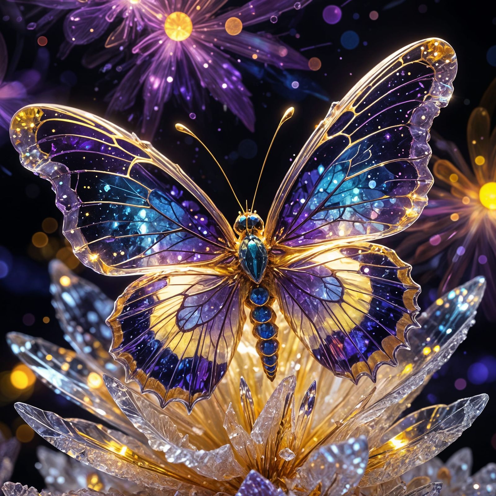 Crystal Cave Butterfly  by @Soynuts