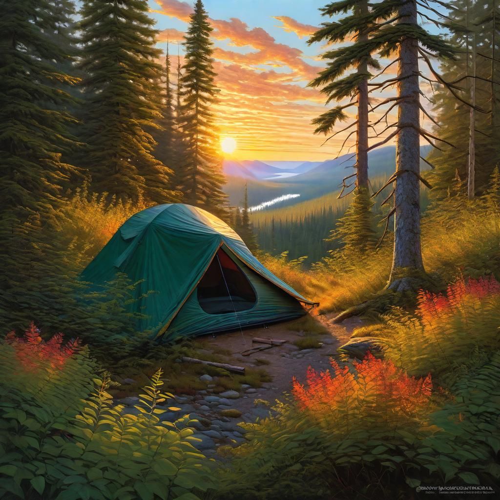 Canadian wilderness camping - AI Generated Artwork - NightCafe Creator