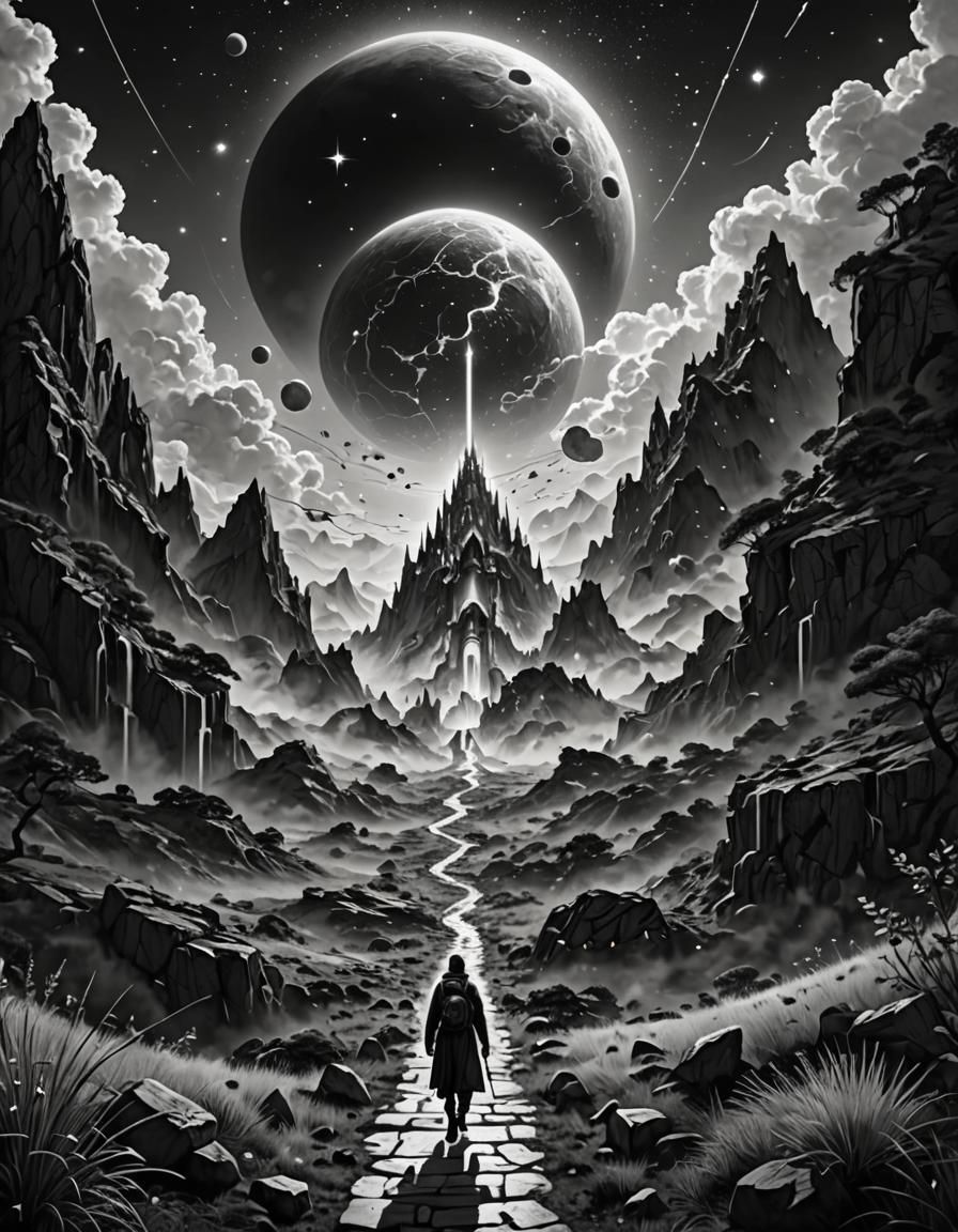 black and white, walking the spiritual path with ascension t...