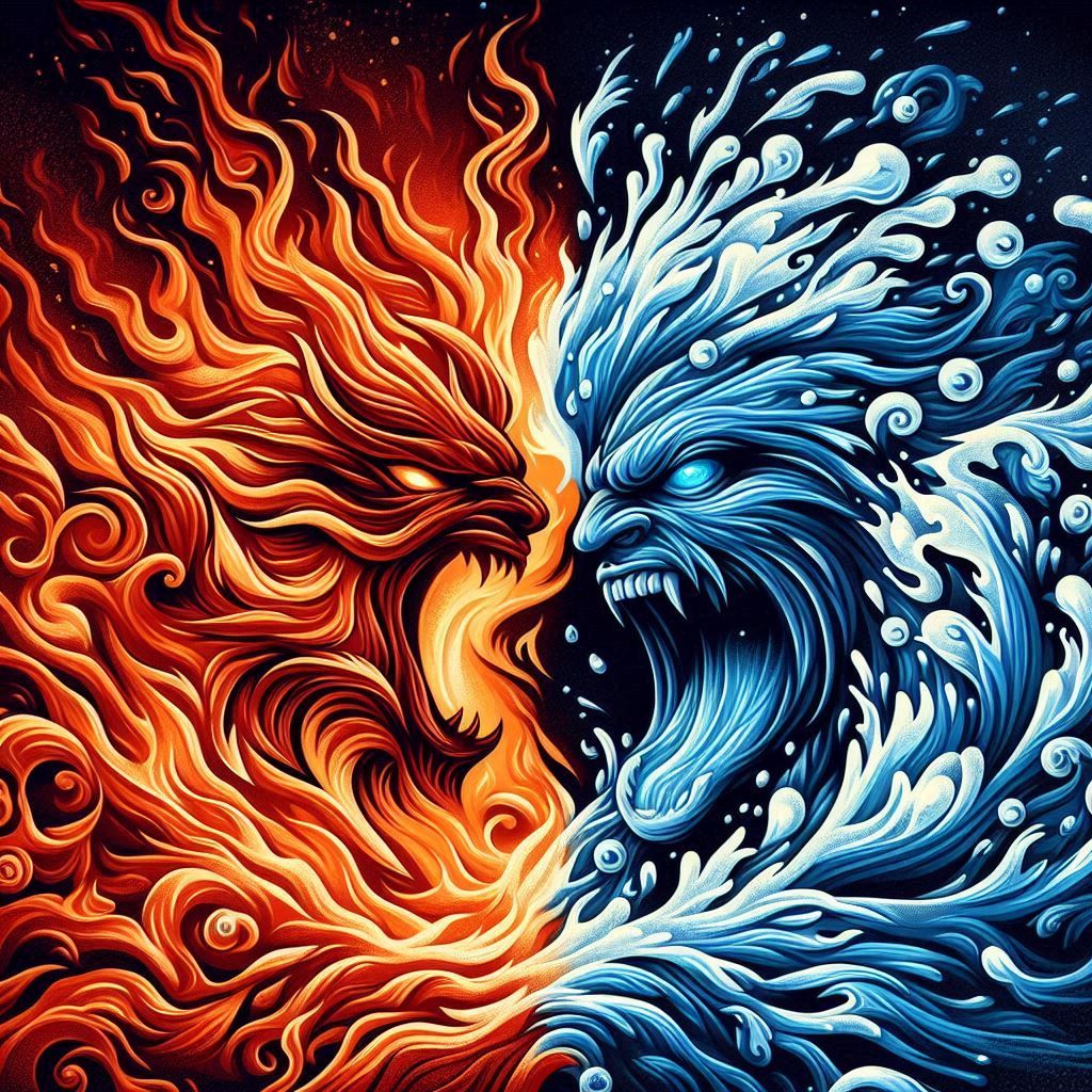 Fire versus Water
