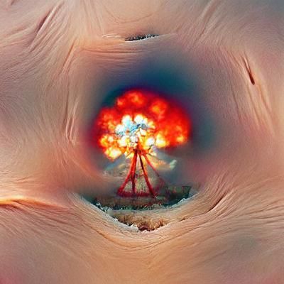 the center of an atomic explosion