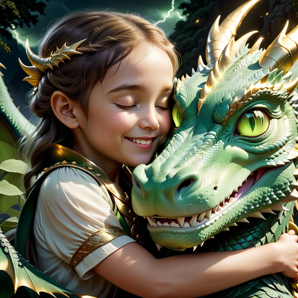 I Love My Dragon Series - AI Generated Artwork - NightCafe Creator