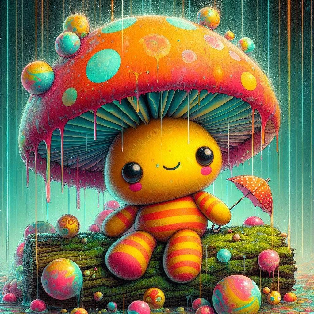 Fluffy mushroom spirit