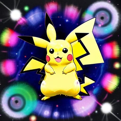 Pikachu on drugs - AI Generated Artwork - NightCafe Creator