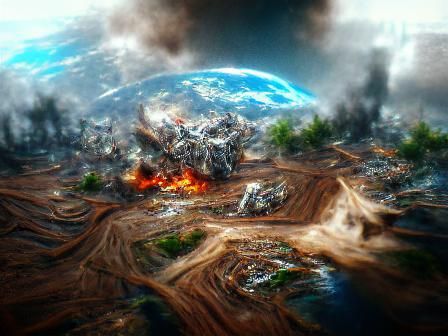The earth destruction. 8k resolution concept art 8K resolution 8K 3D ...