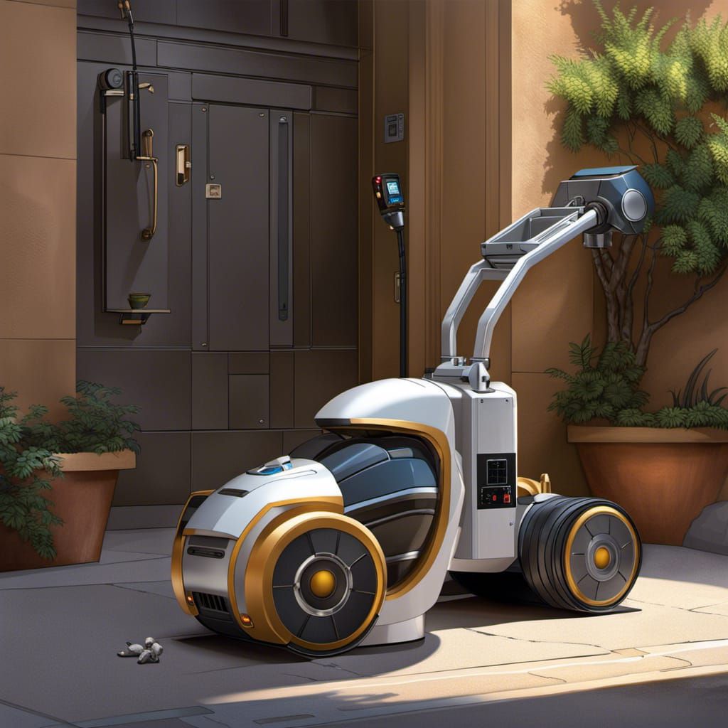 Robotic Pooper Scooper AI Generated Artwork NightCafe Creator