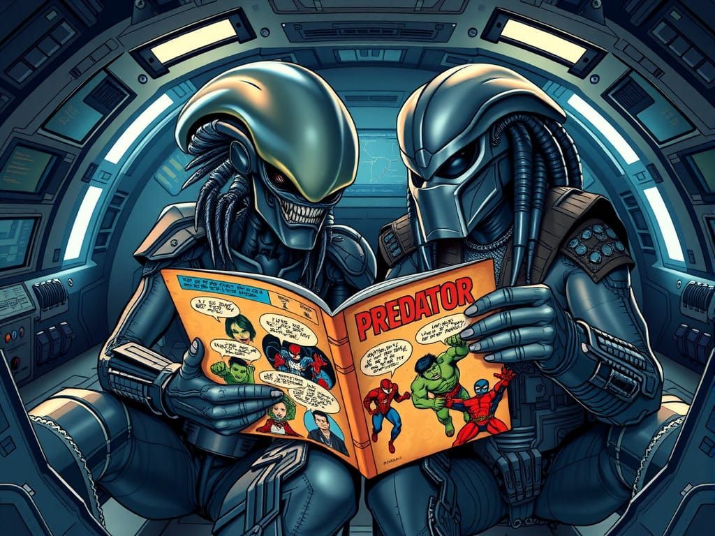 Great fun with comic book.  by @Hanzl