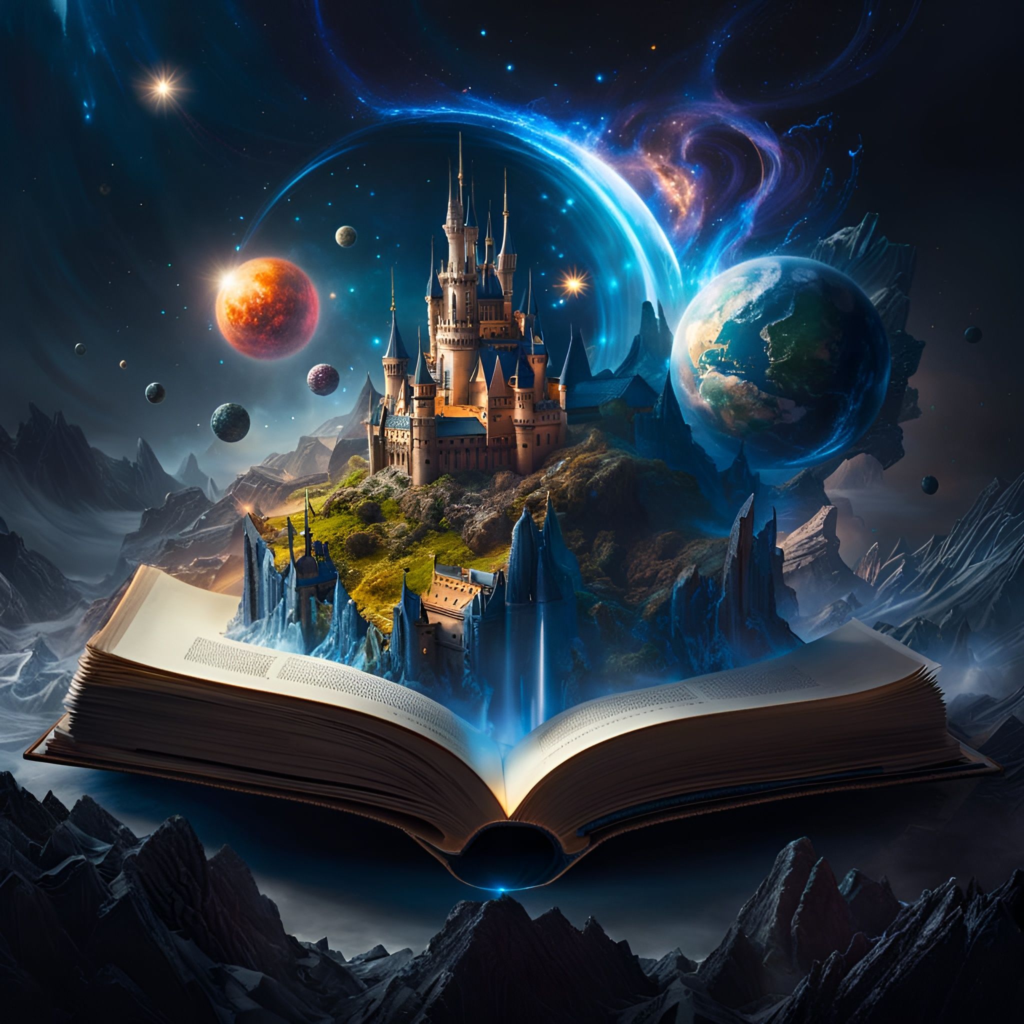 Magic book - AI Generated Artwork - NightCafe Creator