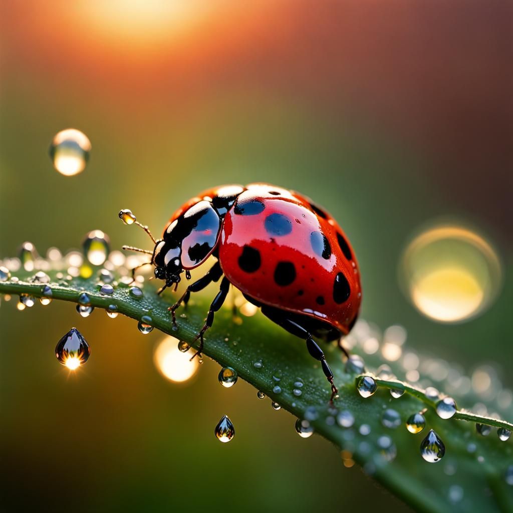 Dew Drops for breakfast  by @Bob Sloth