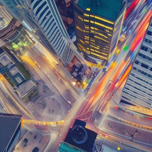 Busy city from above ⬆️