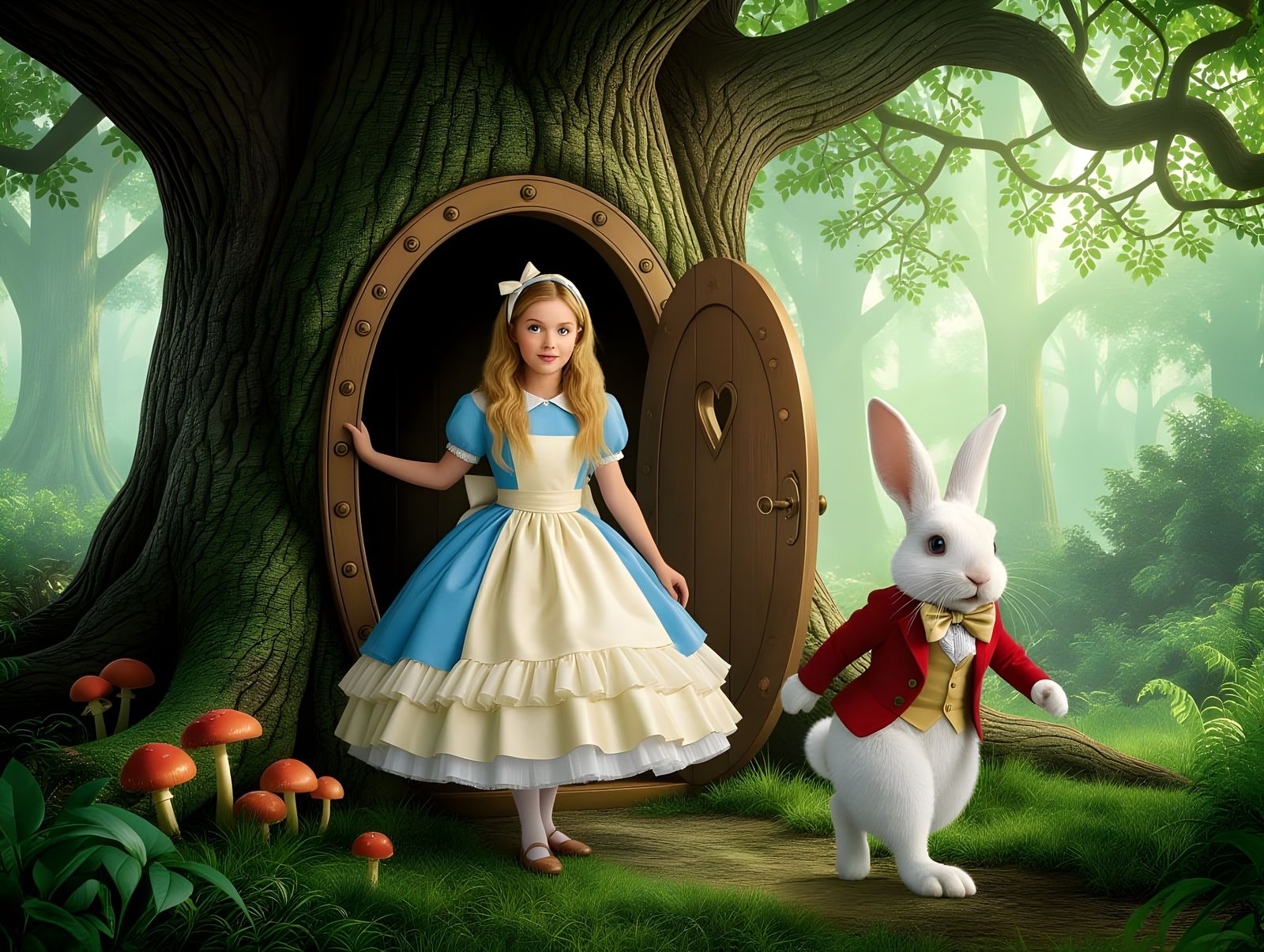 Alice Through the Door in the Tree  by @Gary Murakami