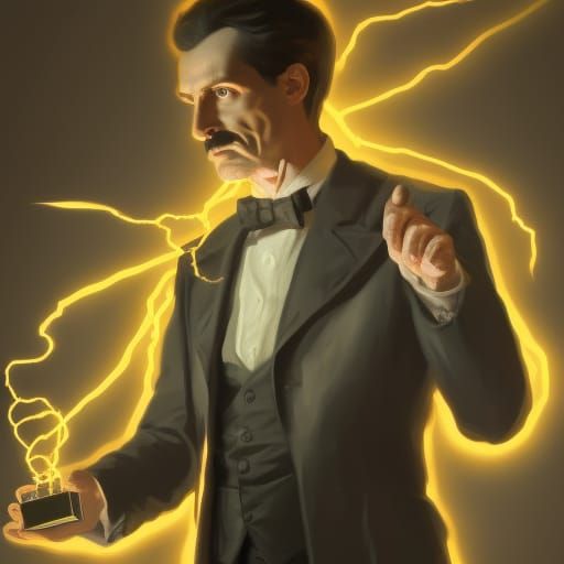 Nikola Tesla - AI Generated Artwork - NightCafe Creator