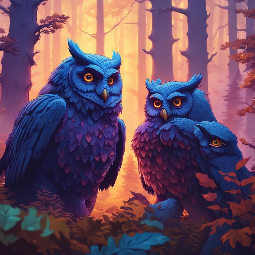 Owlbear group hug