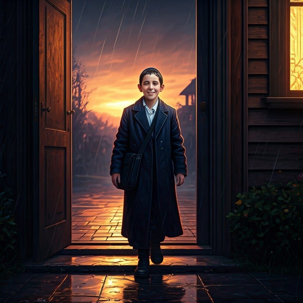 Boy Steps into Golden Light: Fantastical Realism