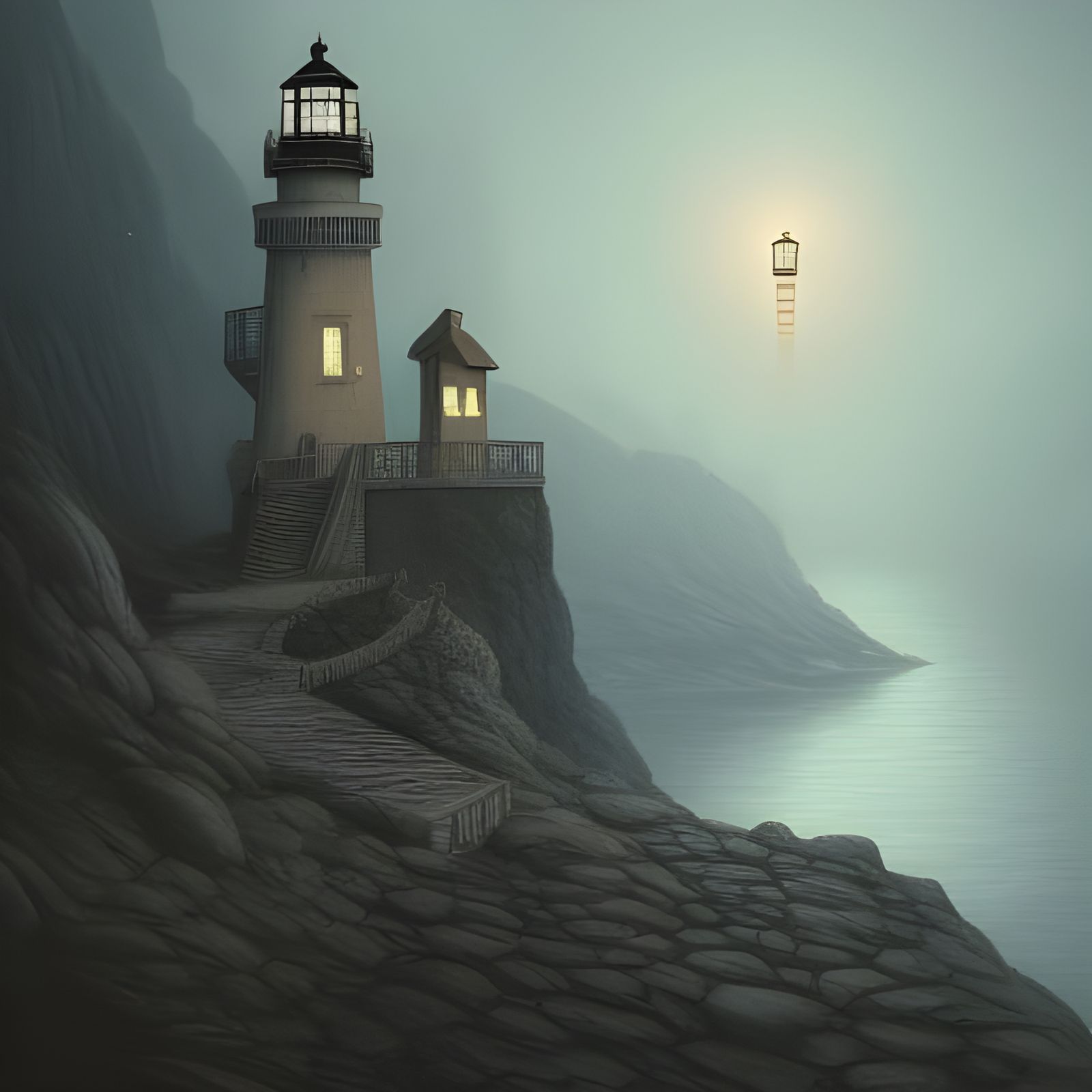 QUIET NIGHT LIGHTHOUSE LIGHT  by @PWCLLR