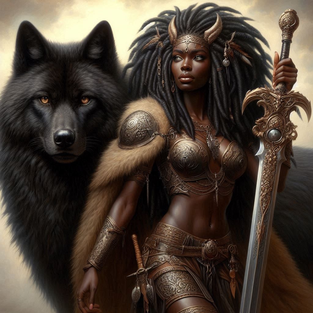 The Warrior and her pet