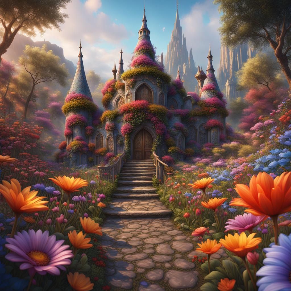Fairytale House AI Generated Artwork NightCafe Creator