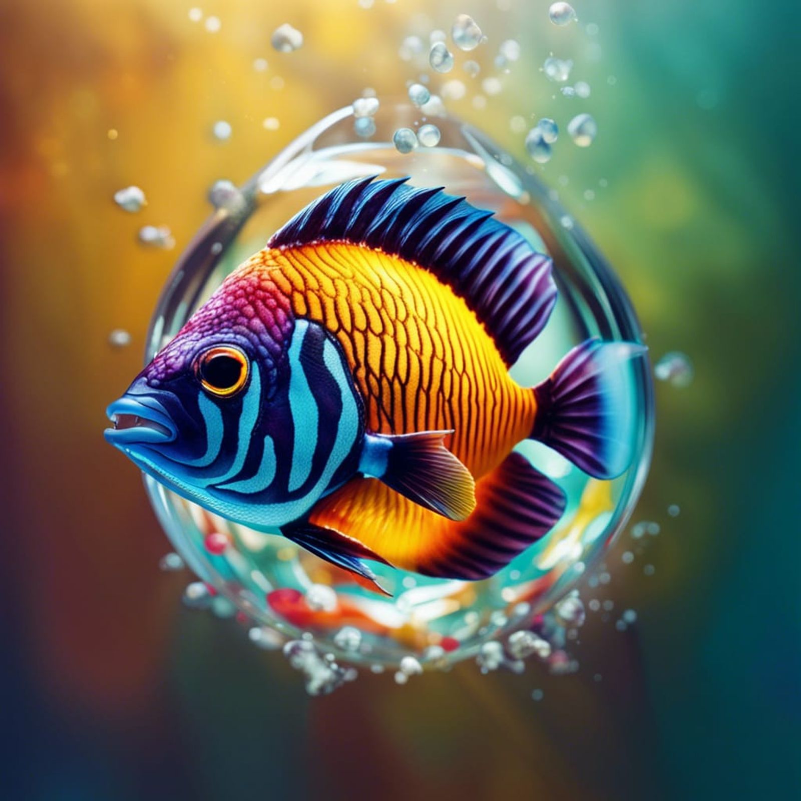 beautiful fish in water
