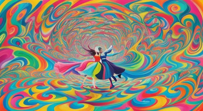 Life is a dance, enjoy it 💃🕺👯 vibrant colors Candyland wo...