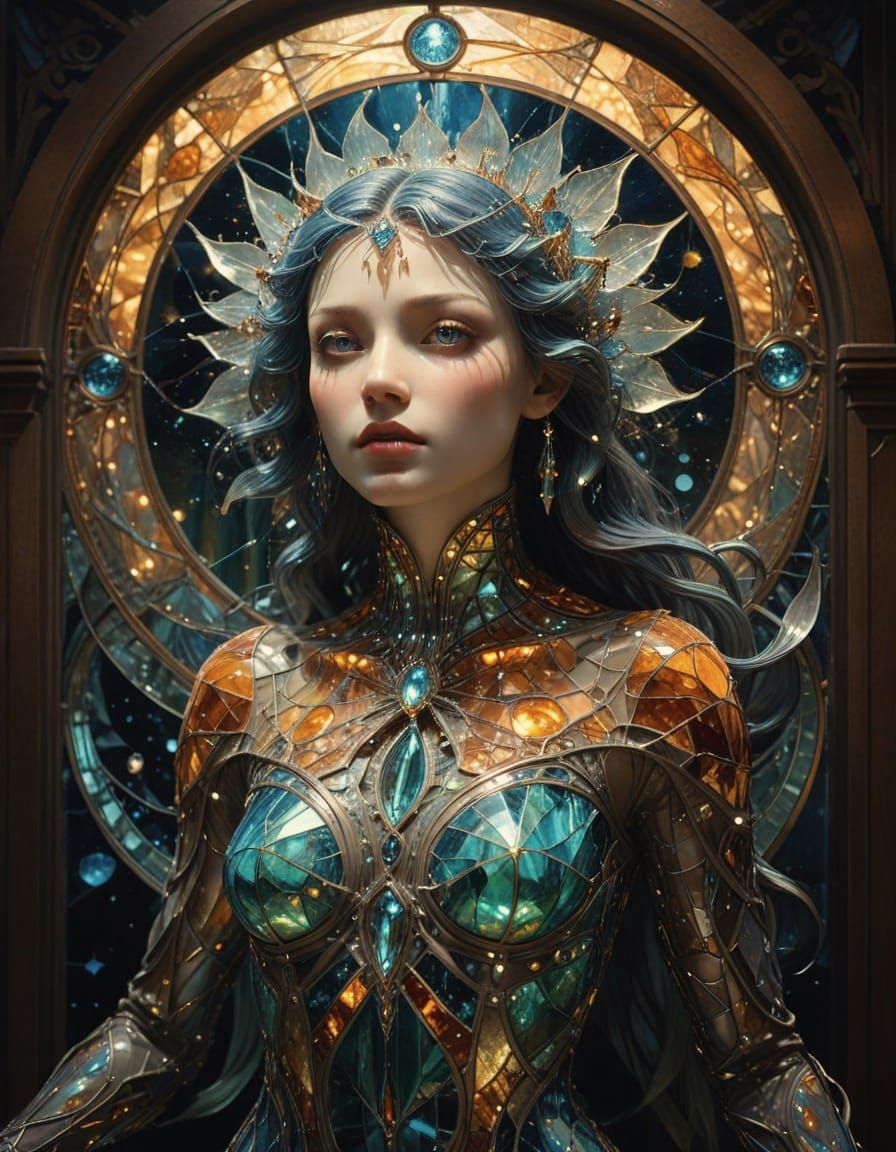 Stained Glass Lady🌙💎

🎯 Aim for celestial lighting...