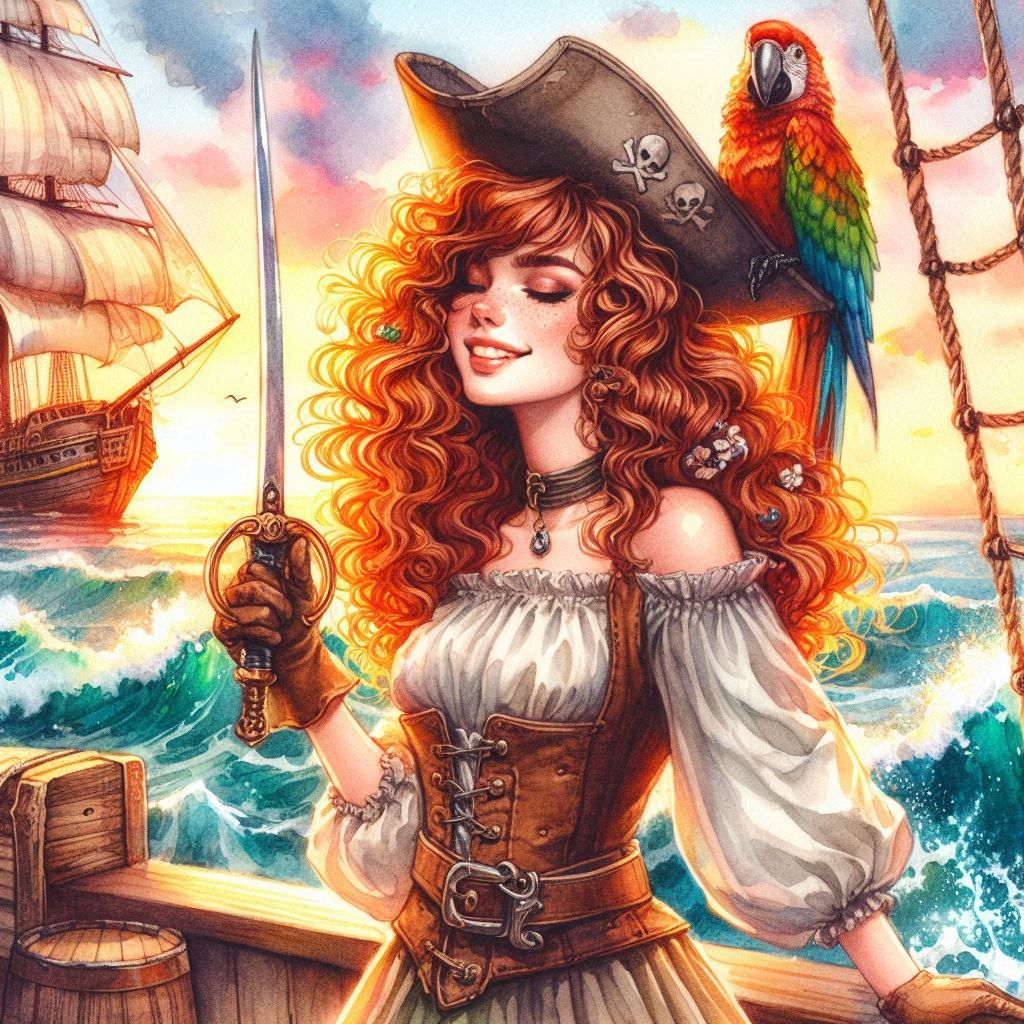 A Pirate’s Best Friend (Series of 8 Images)