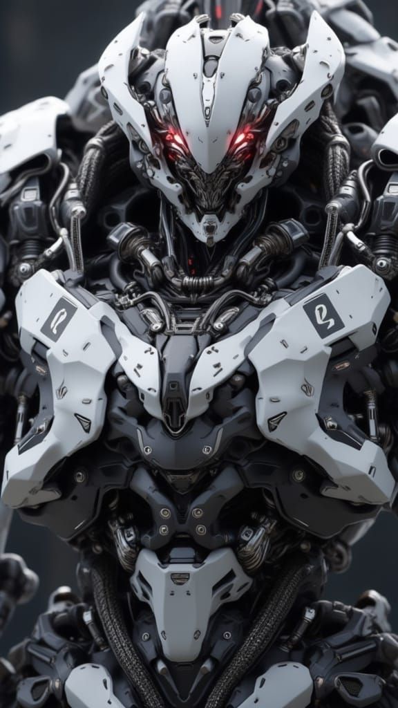 <lora:Heavy Mecha:1.0> Heavy white mecha