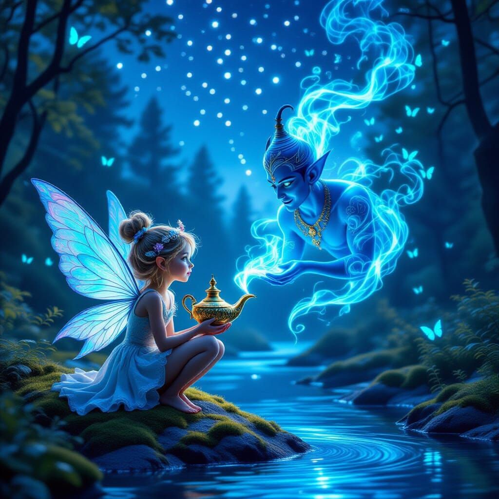 The Fairy and the Genie  by @Sebastian