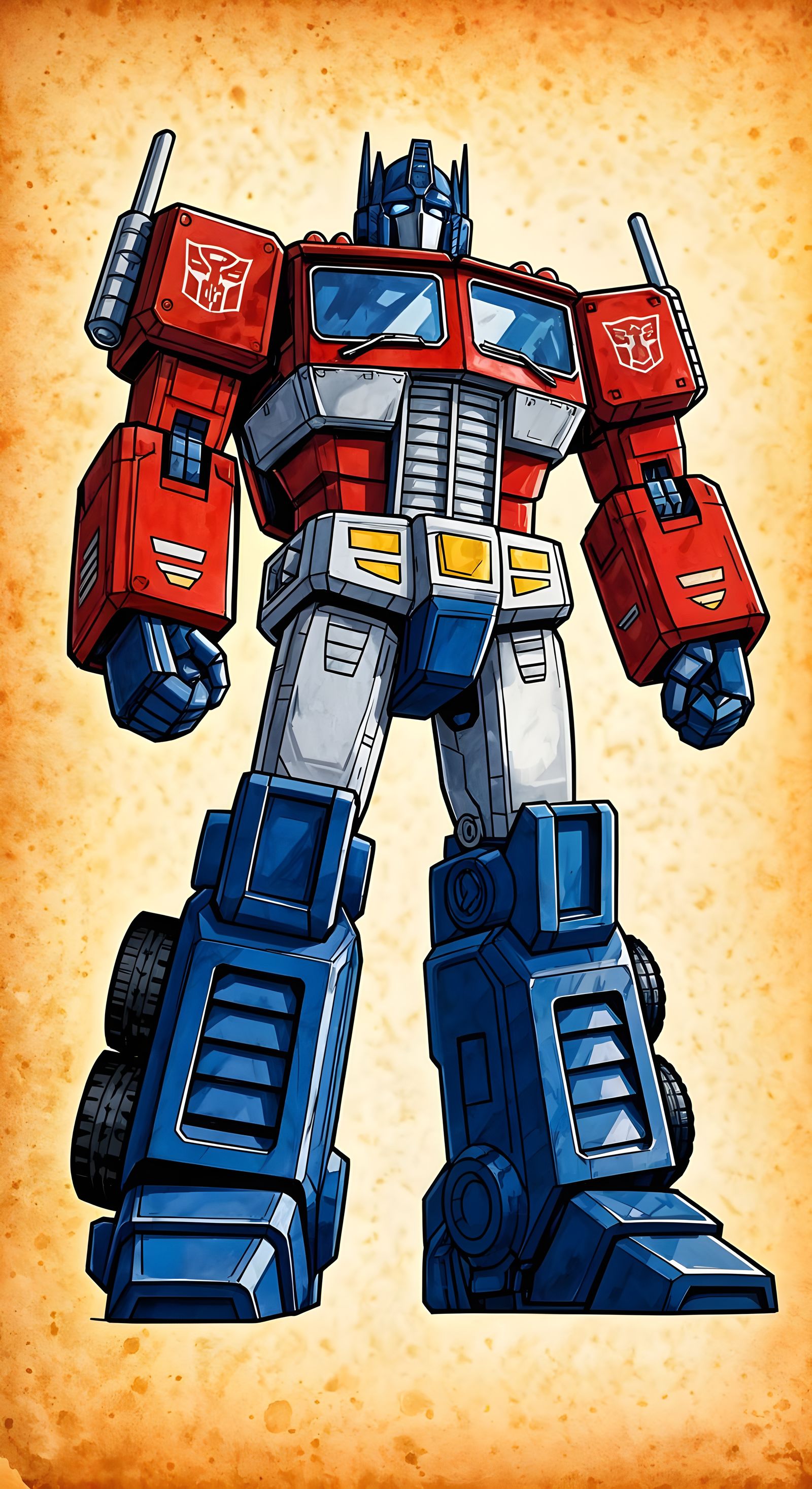 Ink Optimus Prime  by @Adam Brown