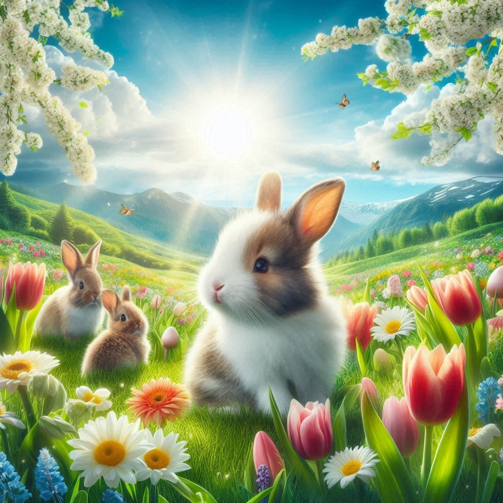 Bunnies and Warm Days in Springtime