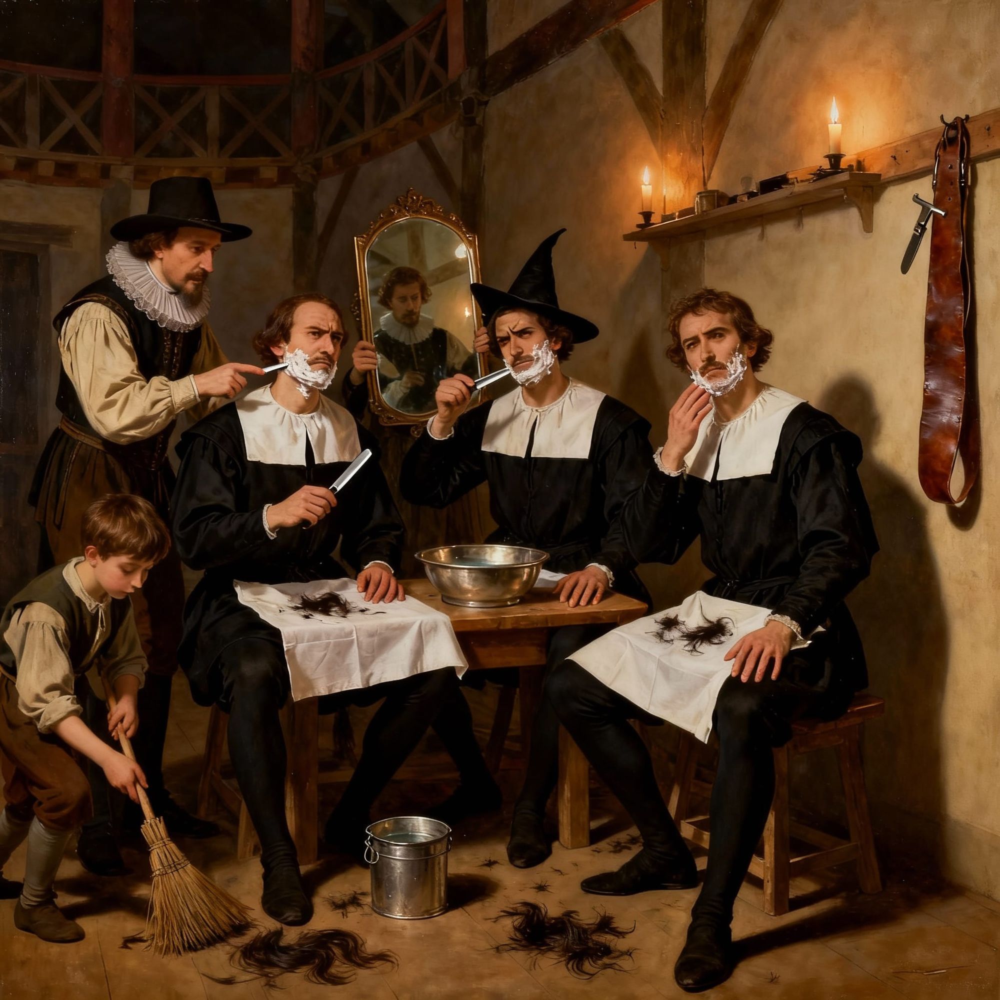 Shakespeare's witches have to shave before the performance

