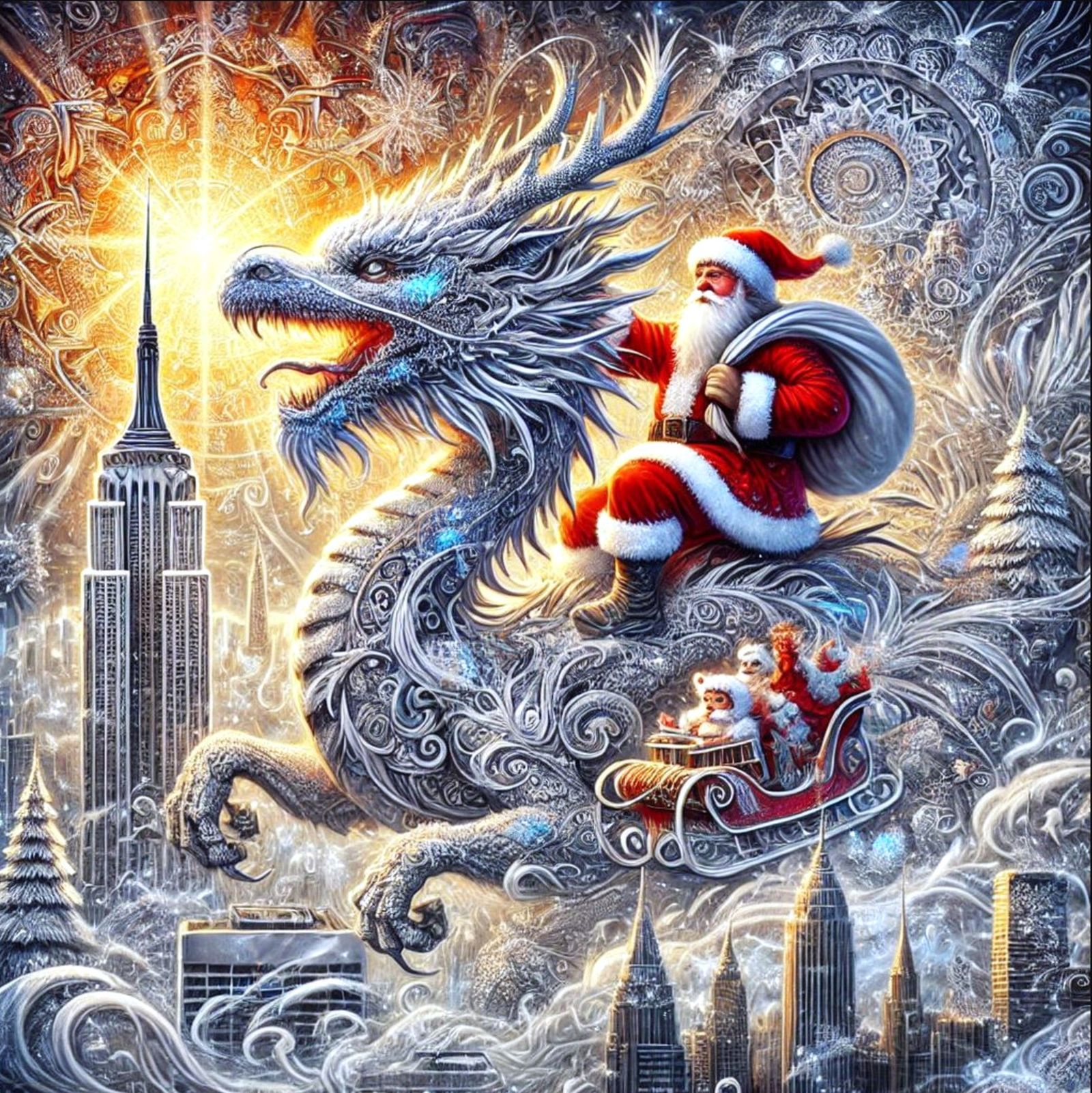 Santa Does New York  by @Gothic Art N Stuff by Ang
