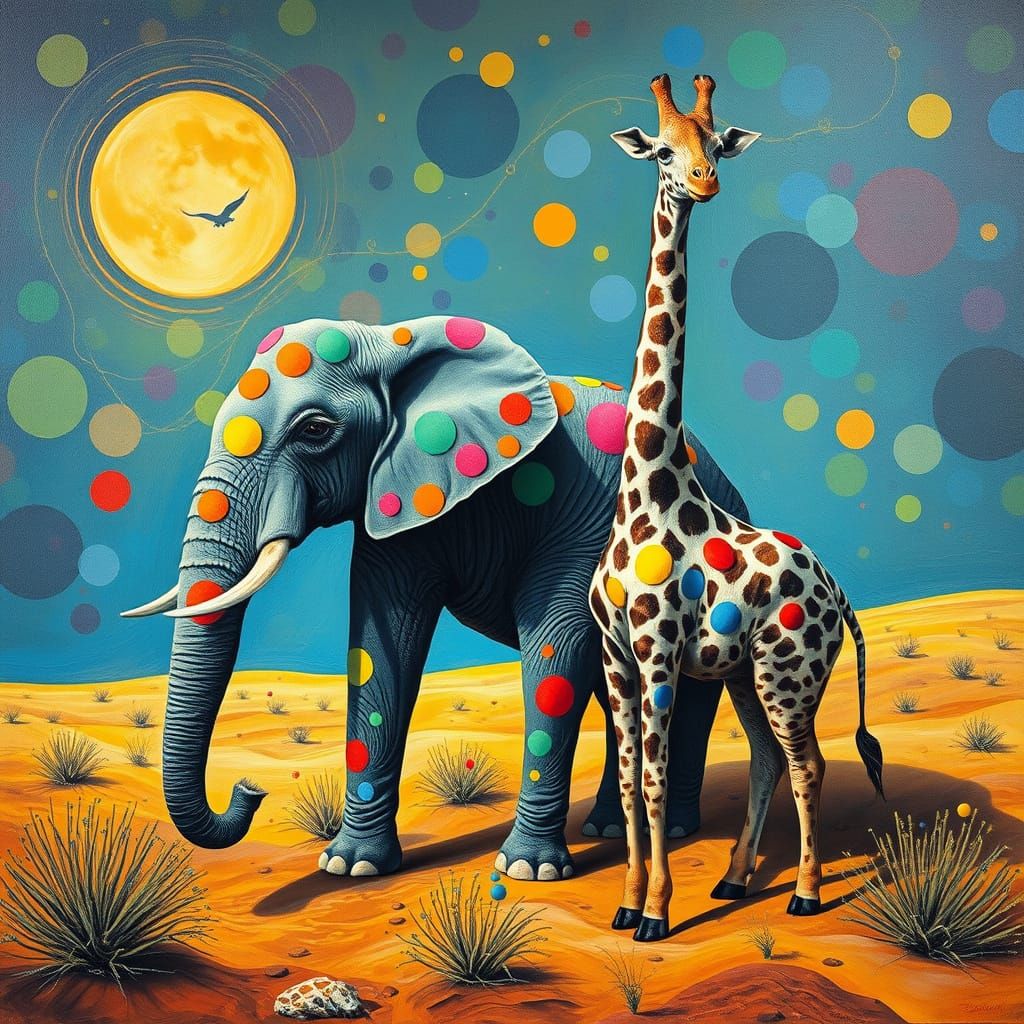 Polka Dots animals  by @The Last Monkey