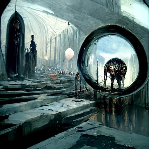 labyrinth in a bubble