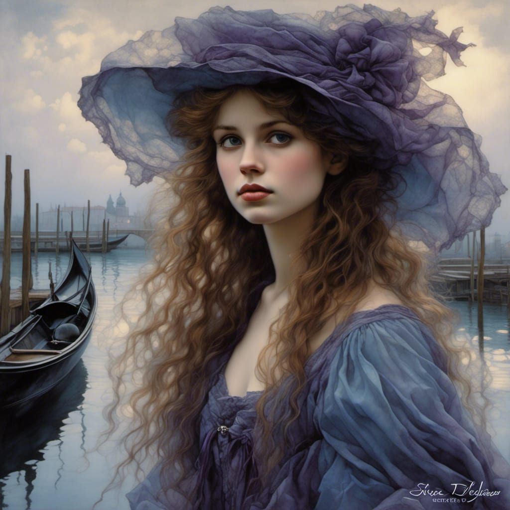 By the river