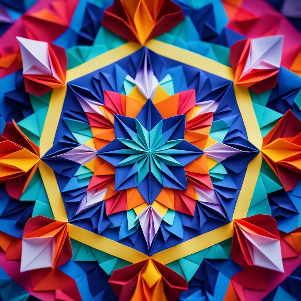  Origami, mandala, kaléidoscope   by @Al_in_Tanzania