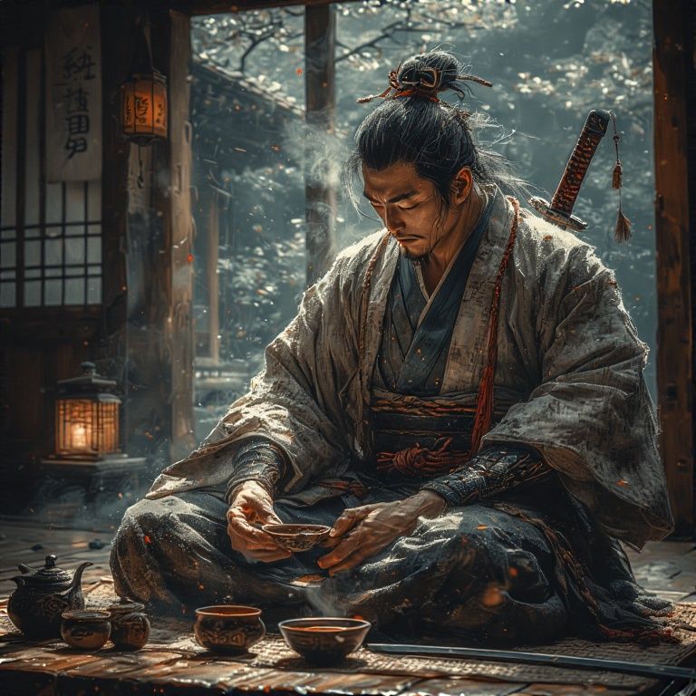 Samurai tea ceremony