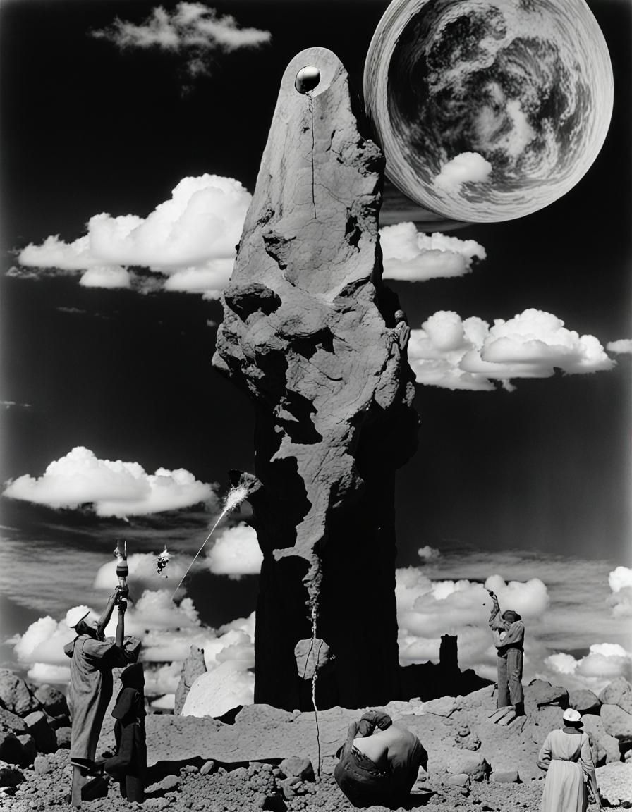 Drilling a Hole Through the Sky: Surreal Dreamscape