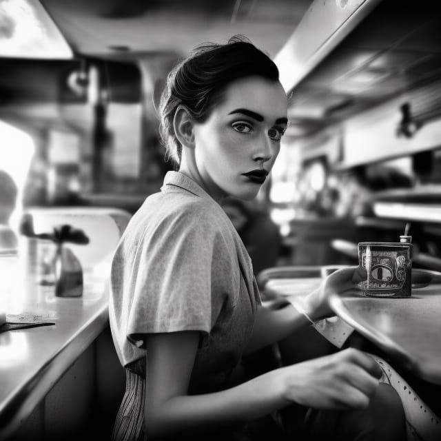 1950s diner  by @Cash Lindsley