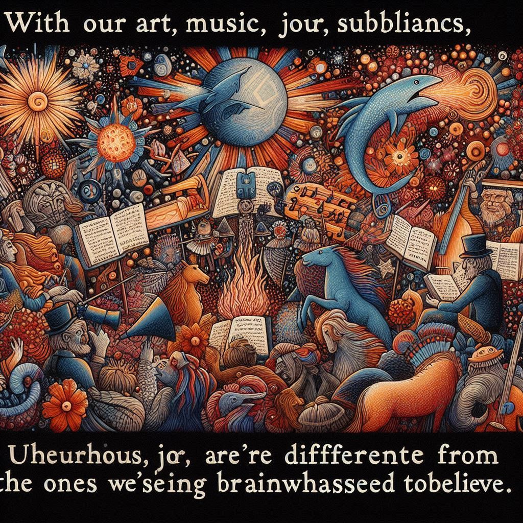 On a quiet day, I can hear breathing. With our art, our music, our literature, our stubbornness, our joy, our brilliance...