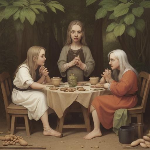 Bean eaters AI Generated Artwork NightCafe Creator